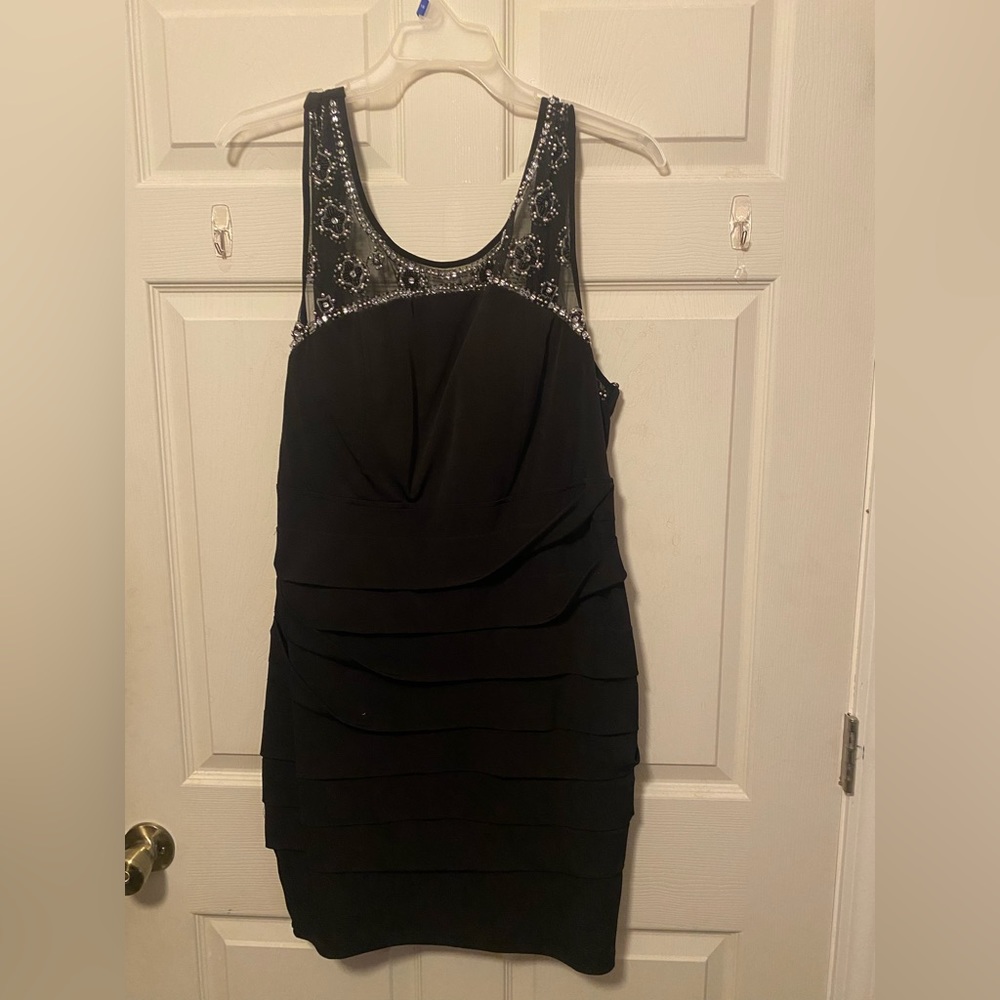 Black mini dress